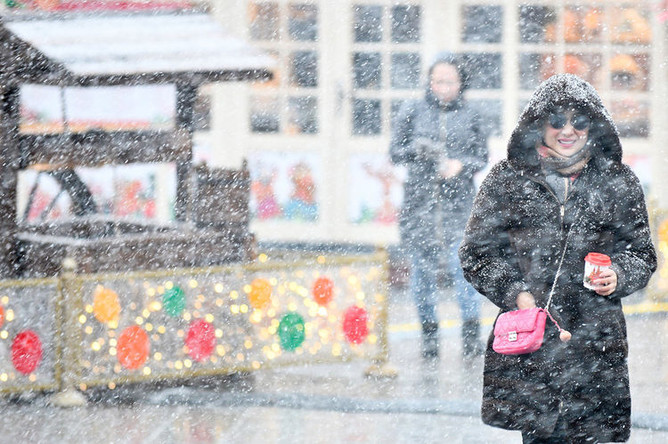 Снегопад в Москве, 1 марта 2019 года