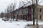 Вид на заброшенное здание в Авдеевке, 19 февраля 2024 года