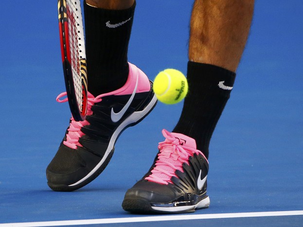 Розовые шнурки Роже Федерера произвели фурор на&nbsp;Australian Open