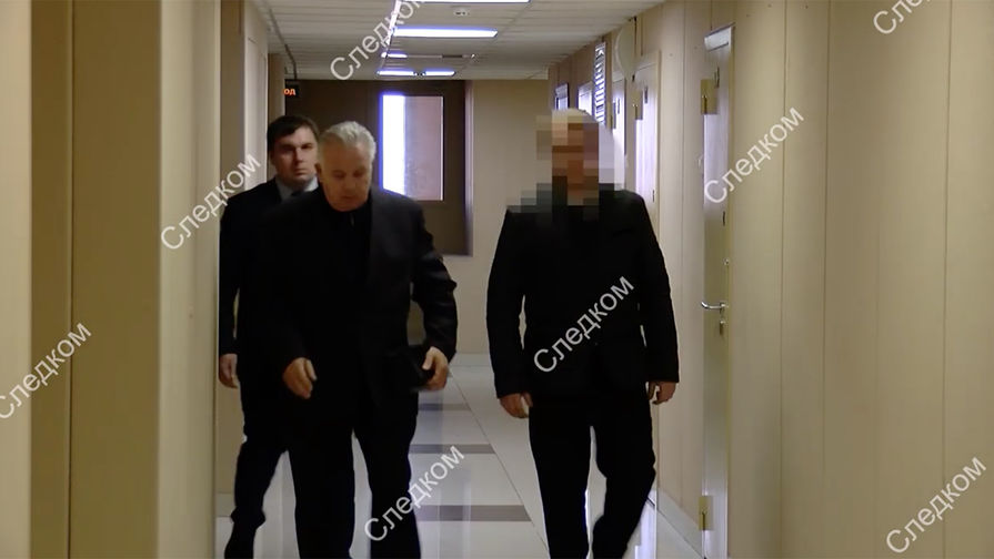 Экс-губернатор Хабаровского края Виктор Ишаев во время задержания, 28 марта 2019 года