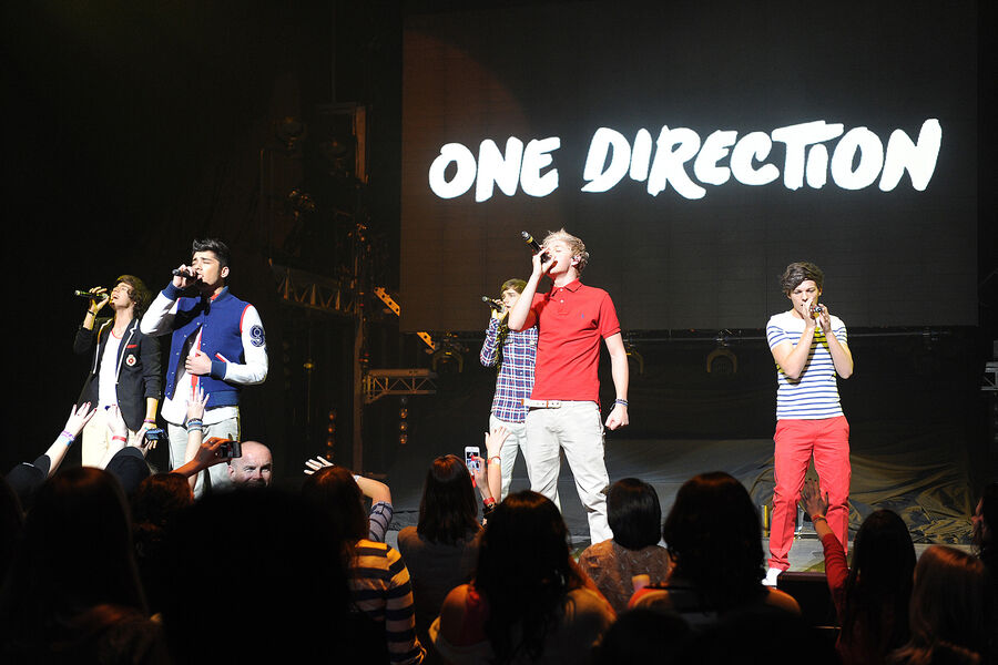 Группа One Direction во время выступления в&nbsp;Дареме. Северная Каролина, США. 06&nbsp;марта 2012&nbsp;года.