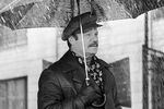 Михаил Пуговкин во время съемок фильма «Ах, водевиль, водевиль», 1979 год