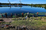 Рыбаки на Волге в Ивановской области