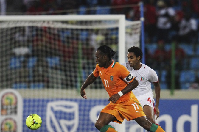 На Кубке африканских наций Дидье Дрогба забил уже три гола