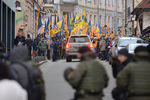 Участники акции в Киеве, посвященной годовщине начала событий на «майдане»