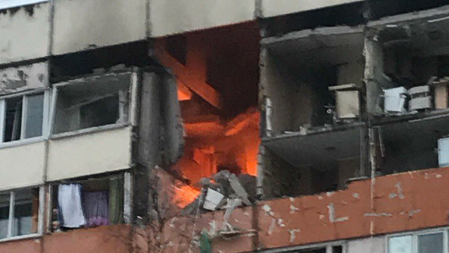 На&nbsp;месте взрыва в&nbsp;жилом доме в&nbsp;Санкт-Петербурге, 13 марта 2018 года