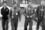 Олимпийские игры-1976 в Иннсбруке. На снимке: советские хоккеисты (слева направо) Владислав Третьяк, Виктор Шалимов, Валерий Васильев и Александр Гусев в Олимпийской деревне.