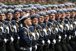 Военнослужащие во время военного парада на Красной площади
