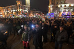 Участники акции протеста в центре Минска против интеграции с Россией, 20 декабря 2019 года