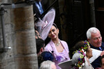 Певица Кэти Перри на церемонии коронации короля Карла III и королевы Камиллы, 6 мая 2023 года