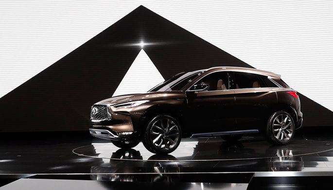 Концепт Infiniti QX50 на моторшоу в Детройте, 9 января 2017 года