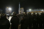 Демонстранты на площади Республики в Алма-Ате, 4 января 2022 года