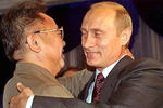 Глава КНДР Ким Чен Ир и Владимир Путин