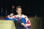 Гимнастка Светлана Хоркина , занявшая первое место на Международном турнире «Звезда-95»