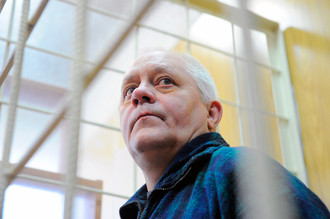 Капитан Сергей Марченко во время оглашения приговора в Мытищинском суде