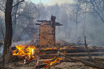 Ситуация с распространением лесных пожаров в запретной зоне вокруг Чернобыля, 5 апреля 2020 года