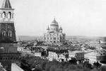 Вид на Храм Христа Спасителя со стороны Кремля, 1920 год
