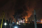 Пожар на военном корабле корвет «Проворный» проекта 20385 на «Северной верфи» в Санкт-Петербурге, 17 декабря 2021 года