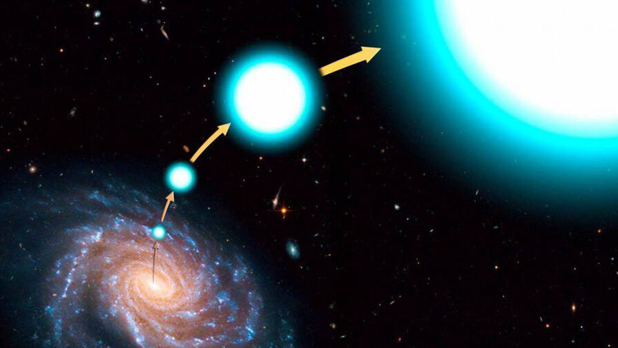 Астрономы обнаружили звезду, убегающую из Млечного пути с рекордной скоростью