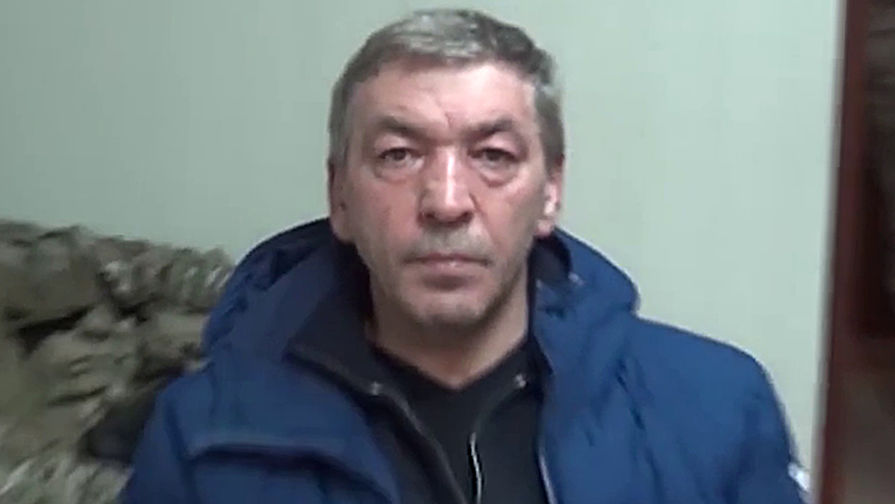 Врио главы правительства Дагестана Дагестан Абдусамад Гамидов после задержания в ходе спецоперации ФСБ, кадр из видео Следственного комитета, 5 февраля 2018 года