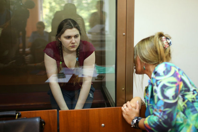 Анны Павликова в Дорогомиловском суде Москвы, 9 августа 2018 года