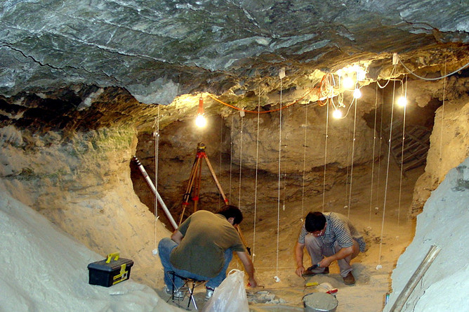 Раскопки в пещере Тяньюань, где были найдены кости «древнего китайца»