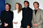 Сильвестр Сталлоне, Николь Кидман, Стивен Сигал и Арнольд Шварценеггер на конвенции ShoWest в 1995 году