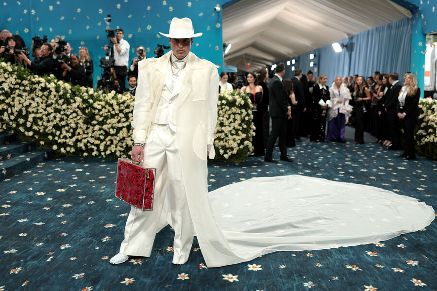 Норвежский акционер Густав Магнар Витцё во время благотворительного бала Met Gala в&nbsp;Метрополитен-музее, Нью Йорк, США, 5&nbsp;мая 2025&nbsp;года