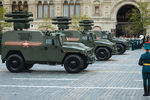Бронеавтомобиль «Тигр» с противотанковым ракетным комплексом «Корнет-Д» на военном параде на Красной площади