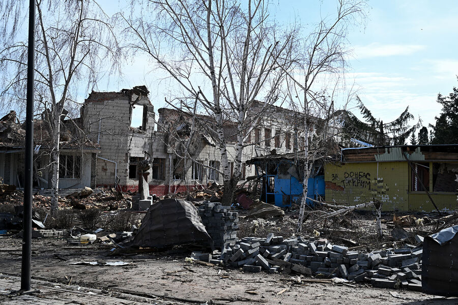 Последствия вооруженных действий в&nbsp;Судже, освобожденной российскими Вооруженными силами от подразделений ВСУ, 15&nbsp;марта 2025&nbsp;года