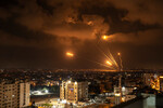 Ракеты, выпущенные Палестиной в сторону Израиля, сектор Газа, 5 августа 2022 года