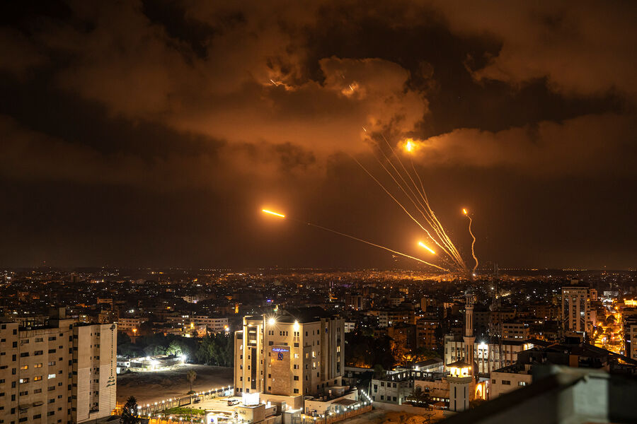 Ракеты, выпущенные Палестиной в&nbsp;сторону Израиля, сектор Газа, 5&nbsp;августа 2022&nbsp;года