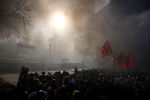 Ожесточенные столкновения на площади Независимости в Киеве
