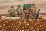 Солдаты турецкой армии на границе с Сирией