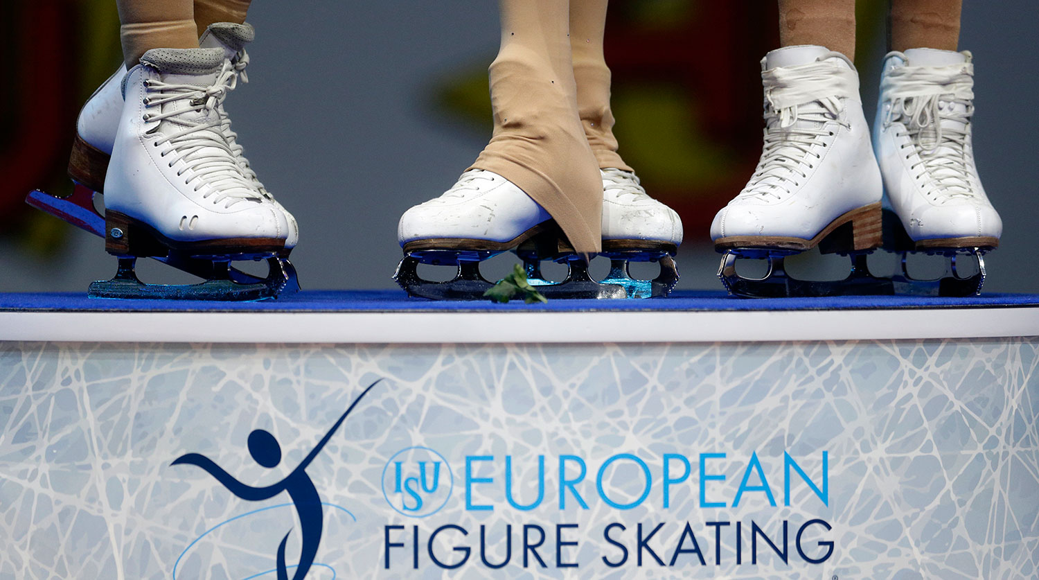 Пьедестал чемпионата Европы – 2016 в женском одиночном фигурном катании