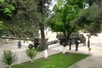 Военная техника на улицах Степанакерта