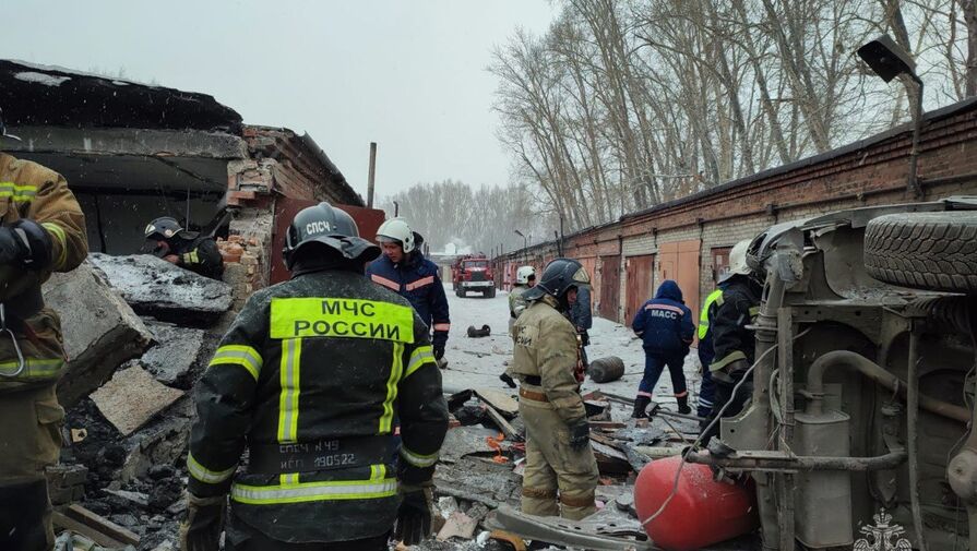 В Новосибирске на месте взрыва газа в гаражном кооперативе обнаружили погибшего человека