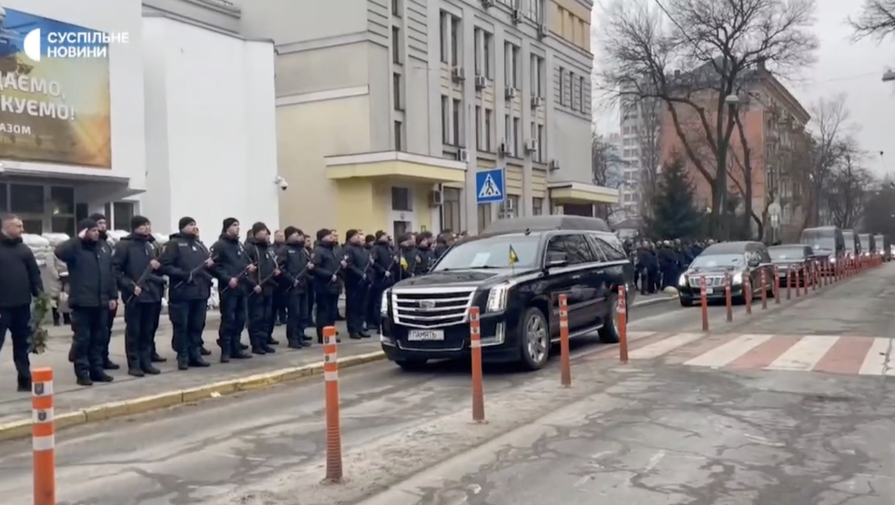 В Киеве началось прощание с погибшим руководством МВД Украины