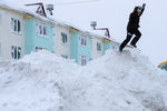 Последствия снегопада в Южно-Сахалинске, 10 января 2018 года