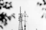 Купола церкви Ризоположения и телевизионная башня Шухова на Шаболовке, 1974 год