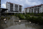 Последствия шторма на территории отеля «Имеритинский» в Сочи, 27 ноября 2023 года
