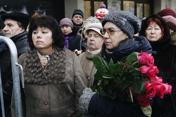 Церемония прощания с Дмитрием Хворостовским в Москве, 27 ноября 2017 года