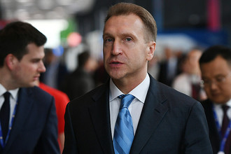 Заместитель председателя правительства РФ Игорь Шувалов на Санкт-Петербургском международном экономическом форуме – 2017