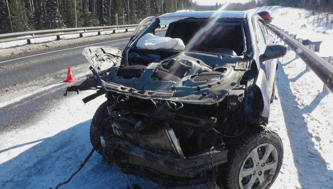 Последствия аварии на трассе Пермь &mdash; Екатеринбург, 19 марта 2018 года