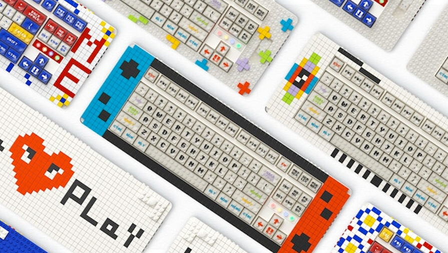 На Kickstarter появилась клавиатура, которая полностью состоит из кубиков Lego