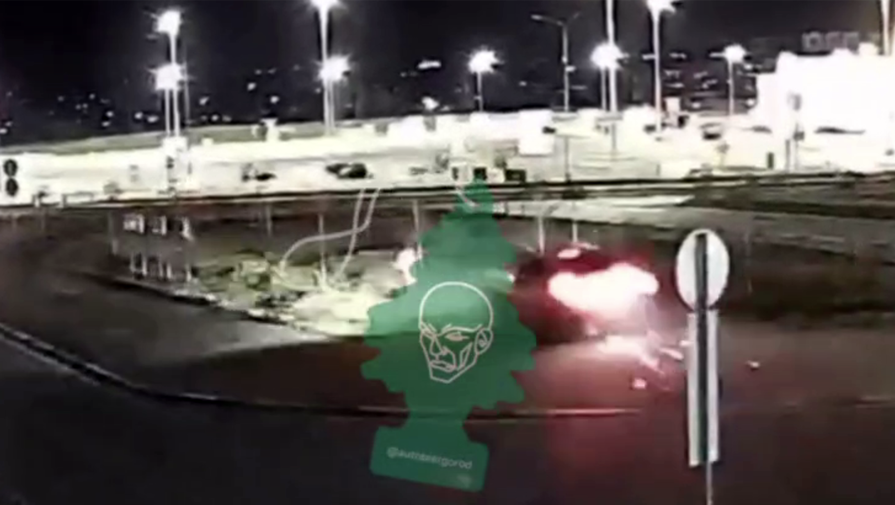 Кульбит автомобиля с человеком в салоне попал на видео