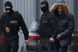 Помощник губернатора Сахалинской области Андрей Икрамов после допроса в СК РФ