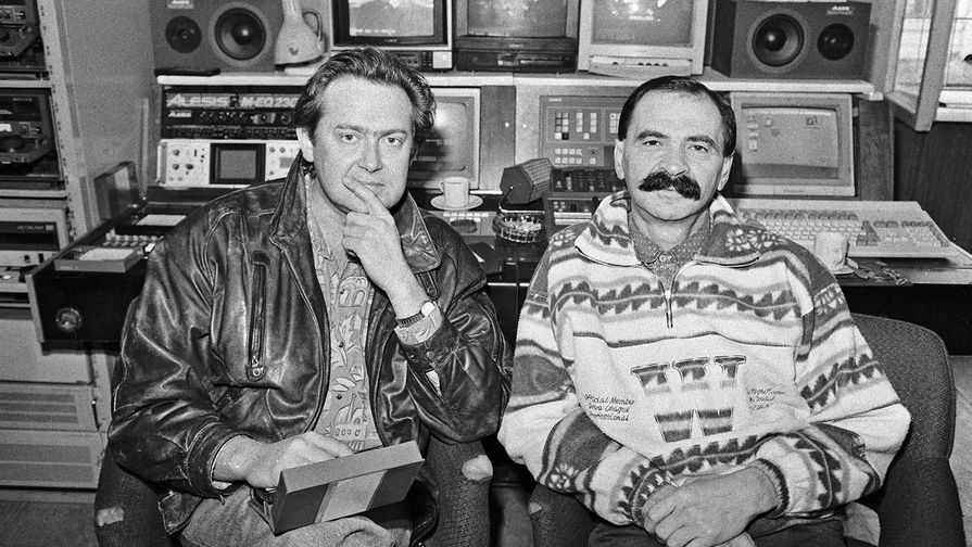 Артисты Юрий Стоянов и Игорь Олейников, 1994 год