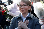 Кандидат в Президенты Украины Юлия Тимошенко на избирательном участке в Киеве, 31 марта 2019 года