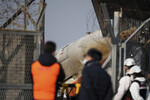 На месте крушения Boeing 737 южнокорейской авиакомпании Jeju Air в аэропорту Муан, 29 декабря 2024 года